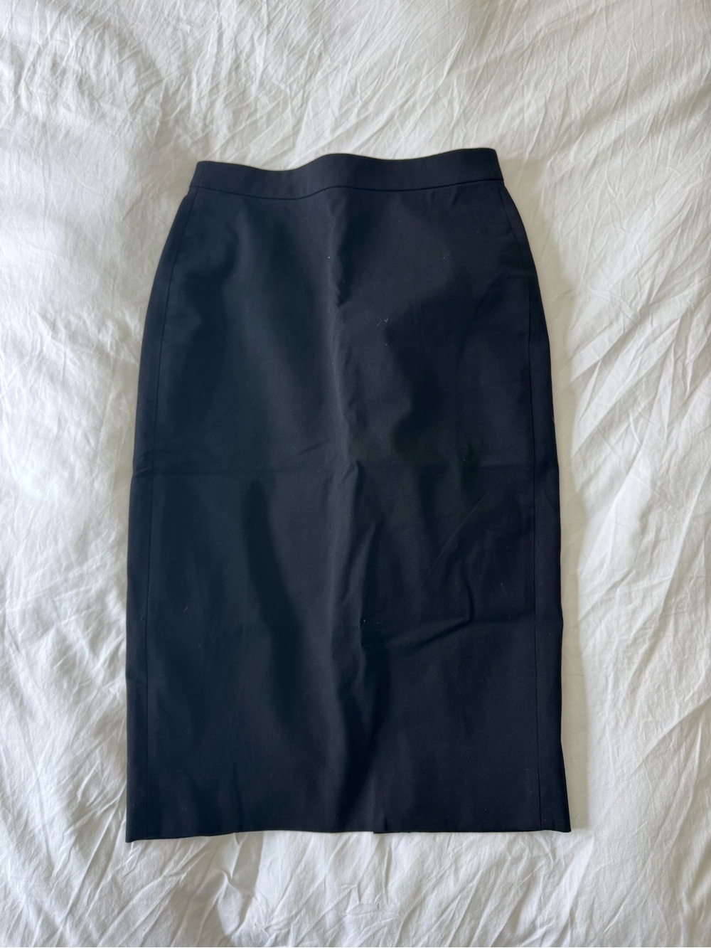 J. Crew Black Tailored Pencil Skirt